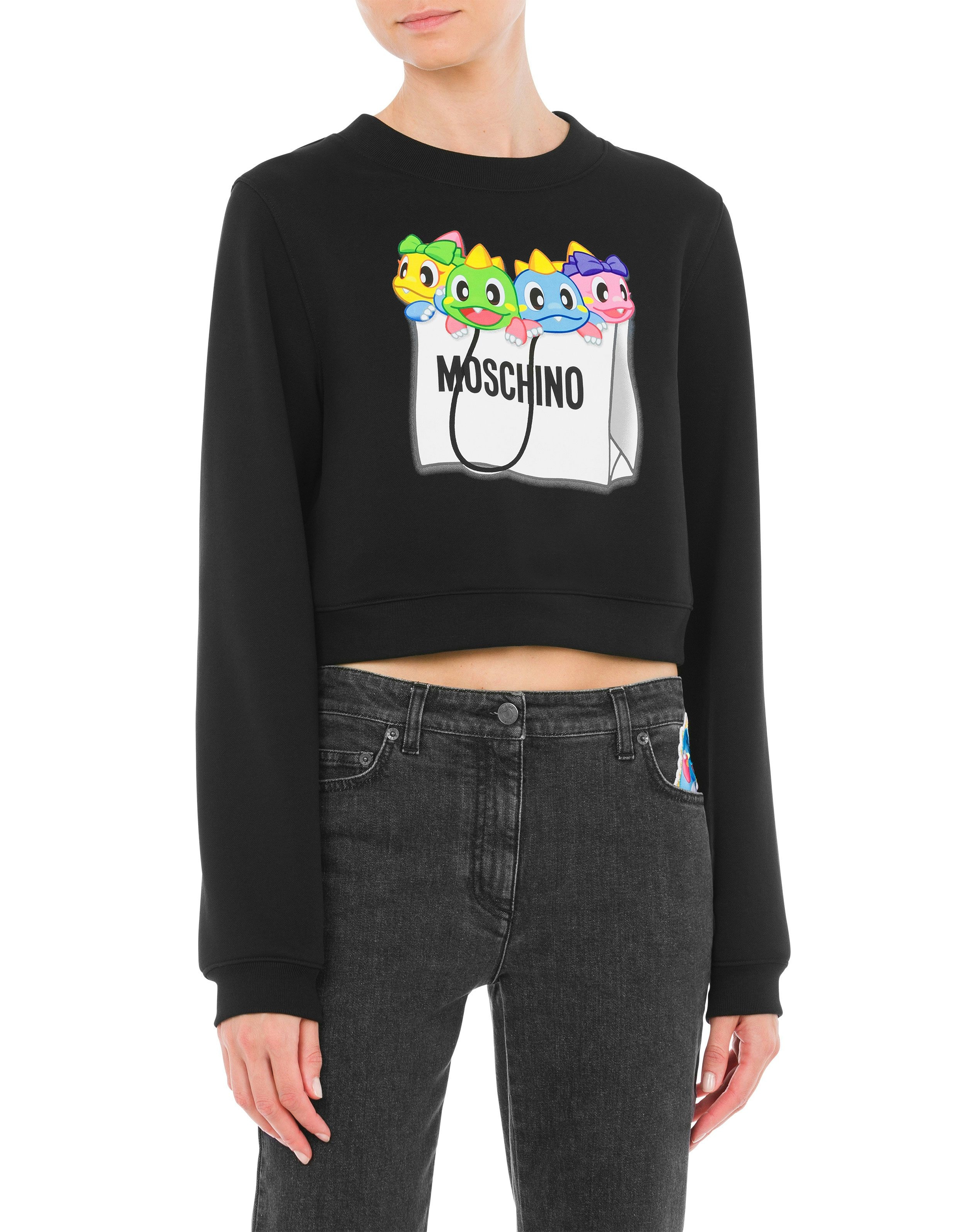 BUBBLE BOOBLE  CROPPED SWEATSHIRT - 5