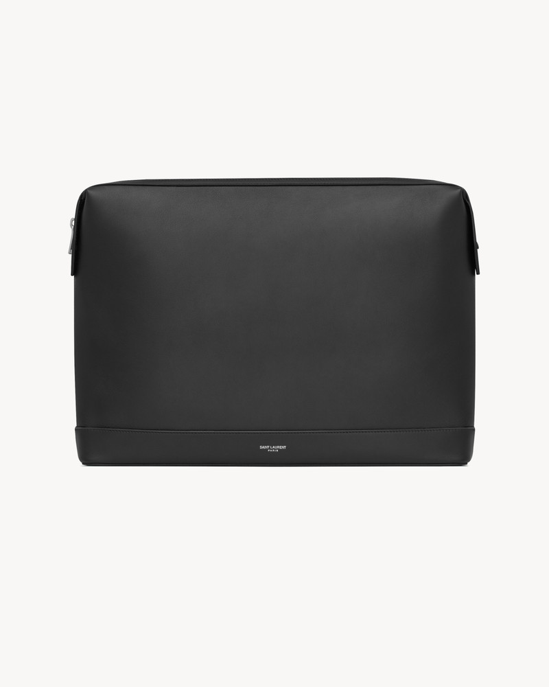 SAINT LAURENT PARIS POUCH IN LEATHER 1