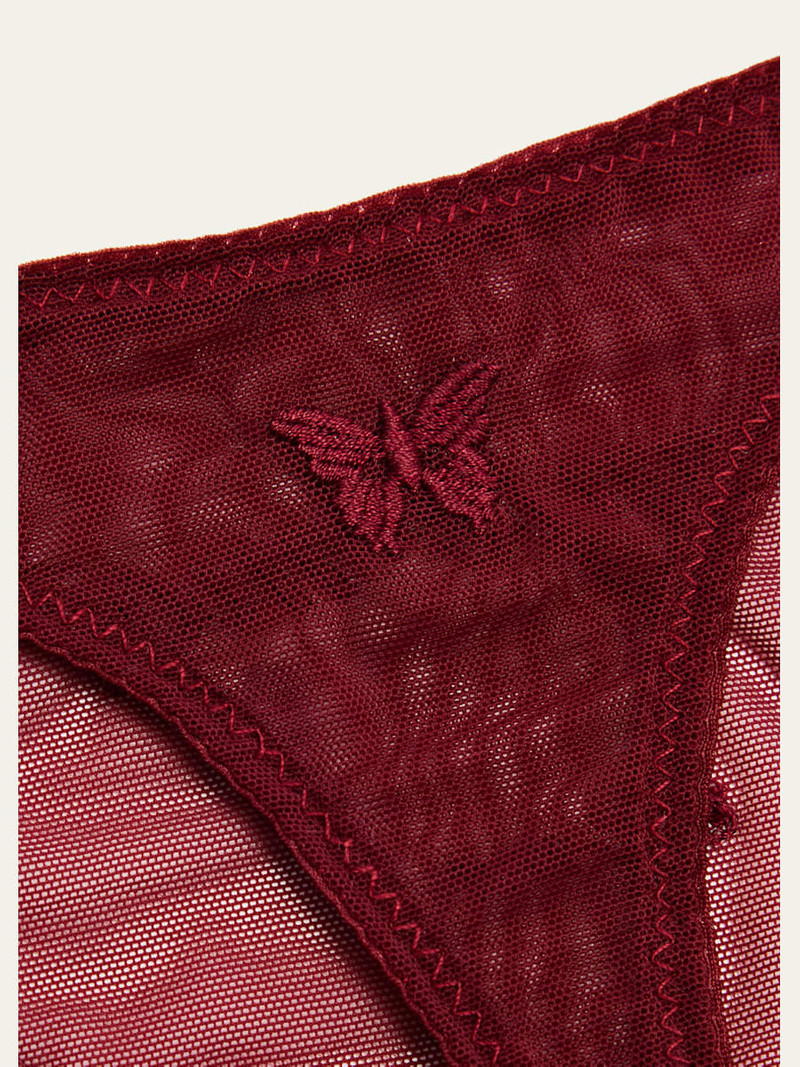 KIKI DE MONTPARNASSE French Lessons Embroidered Thongs, Set of 3 outlook