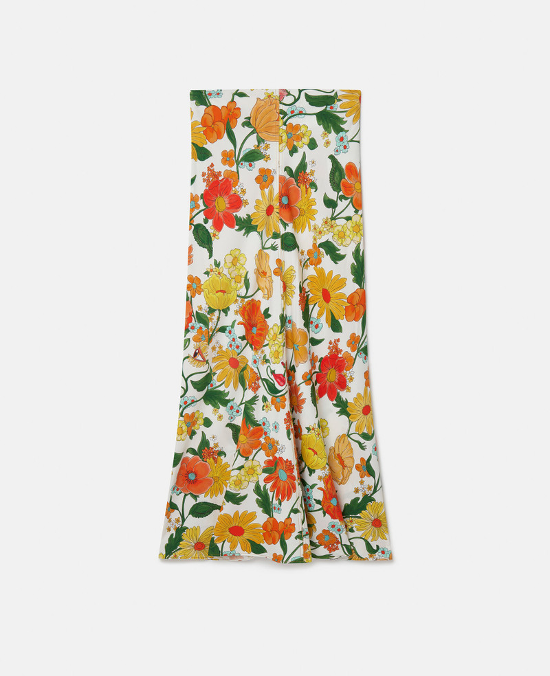 Lady Garden Print Maxi Skirt - 1