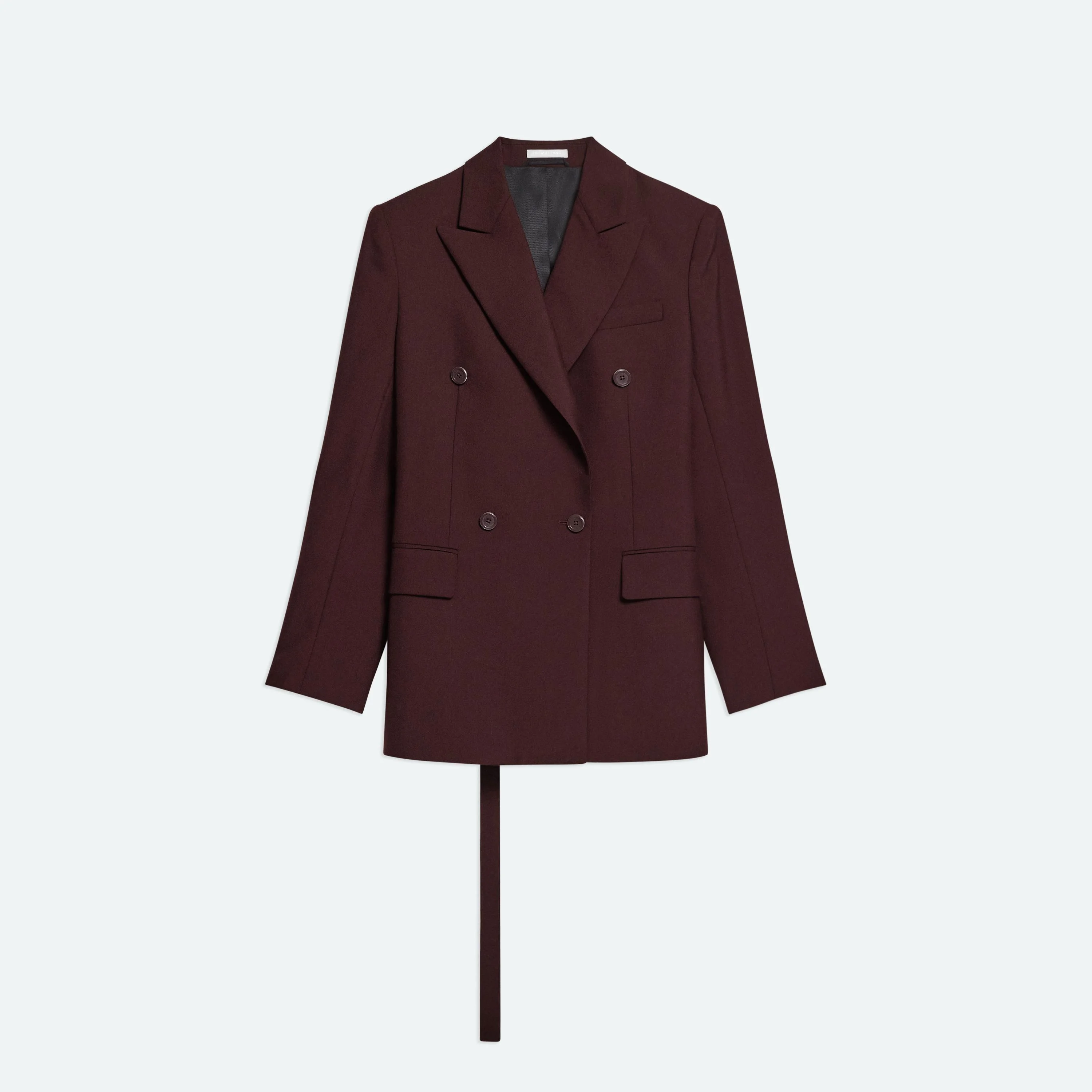 DOUBLE-BREASTED BELT BLAZER - 1