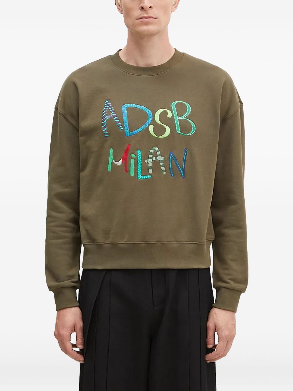 embroidered cotton sweatshirt - 3