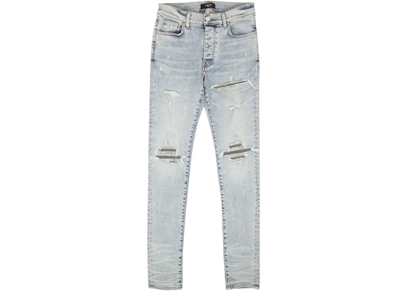 AMIRI Vintage MX1 Irridescent Skinny Jeans Blue - 1