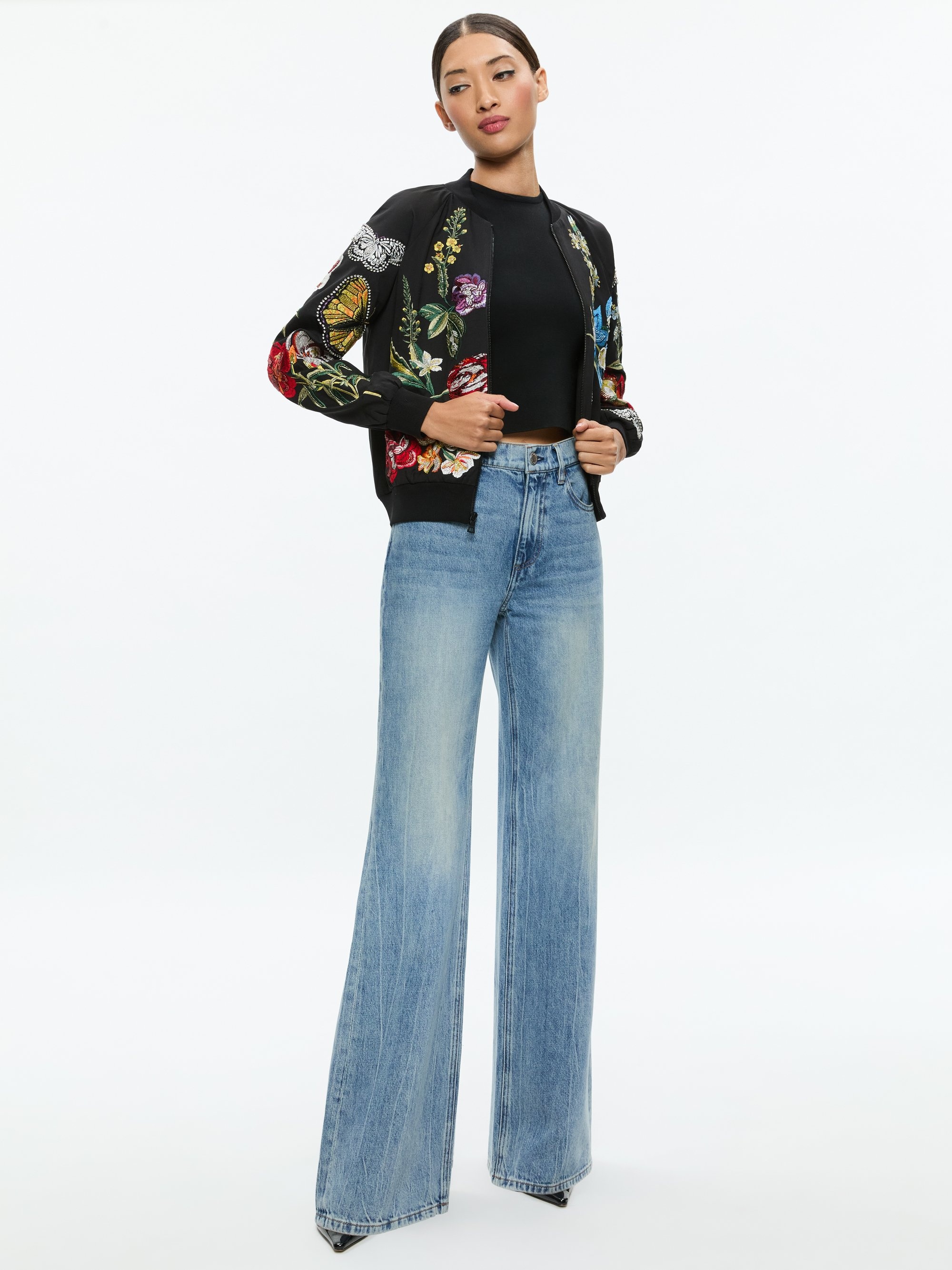FELISA EMBELLISHED VARSITY JACKET - 6