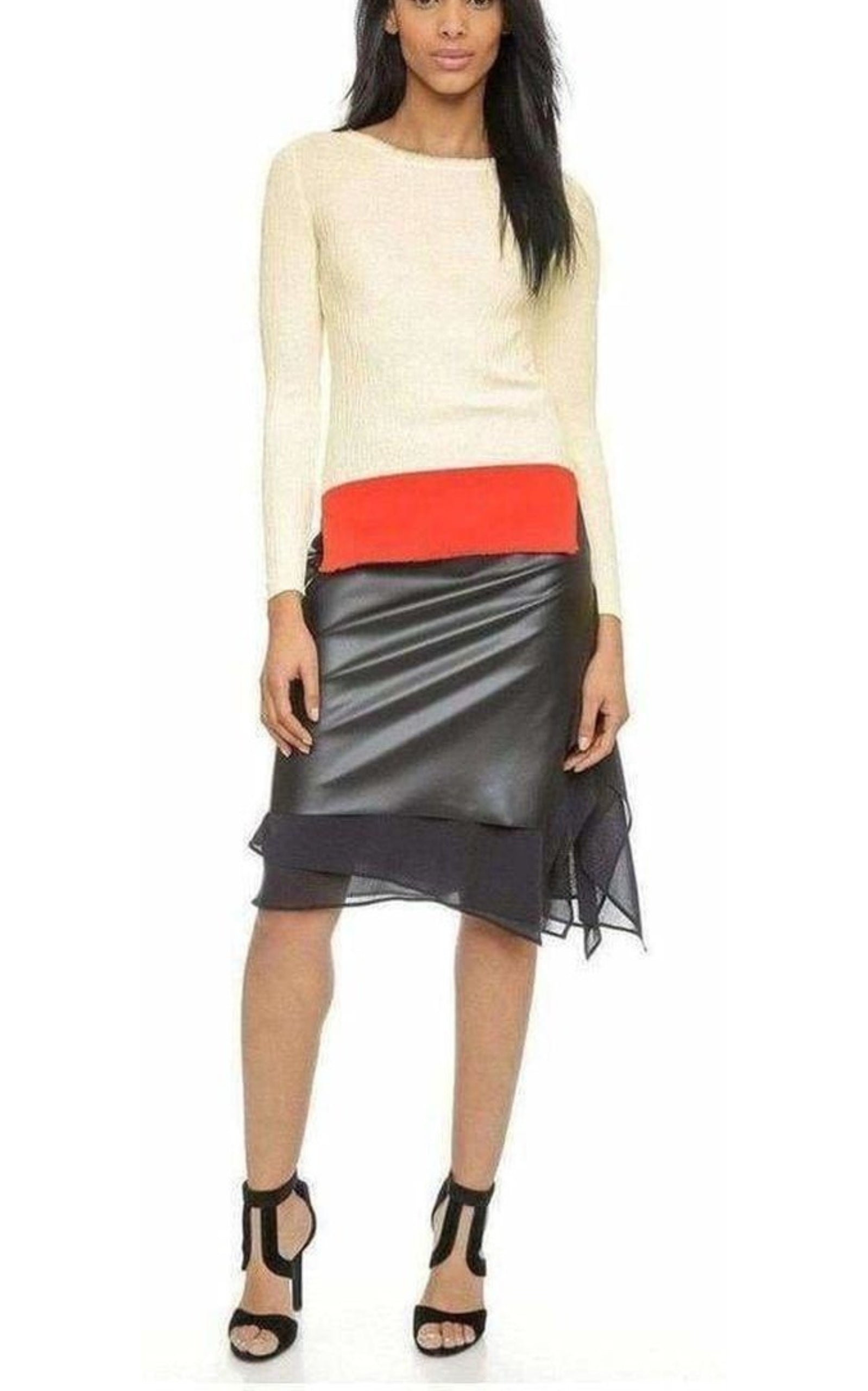 Cedric Charlier - Black Layered Skirt - 2