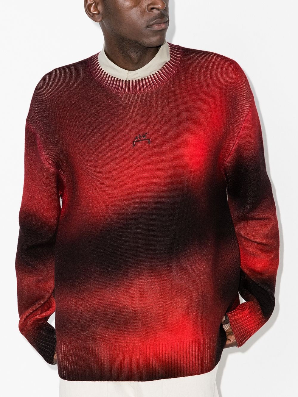 digital print wool jumper - 2