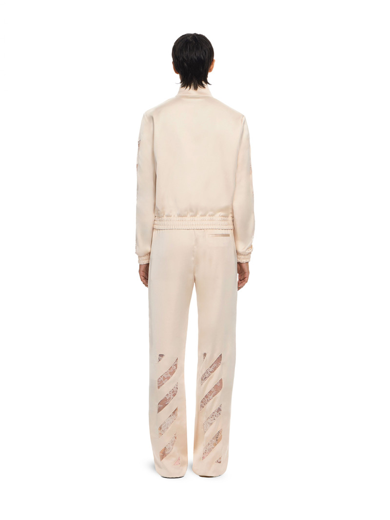 Diagonals Lace Satin Track Jacket 4