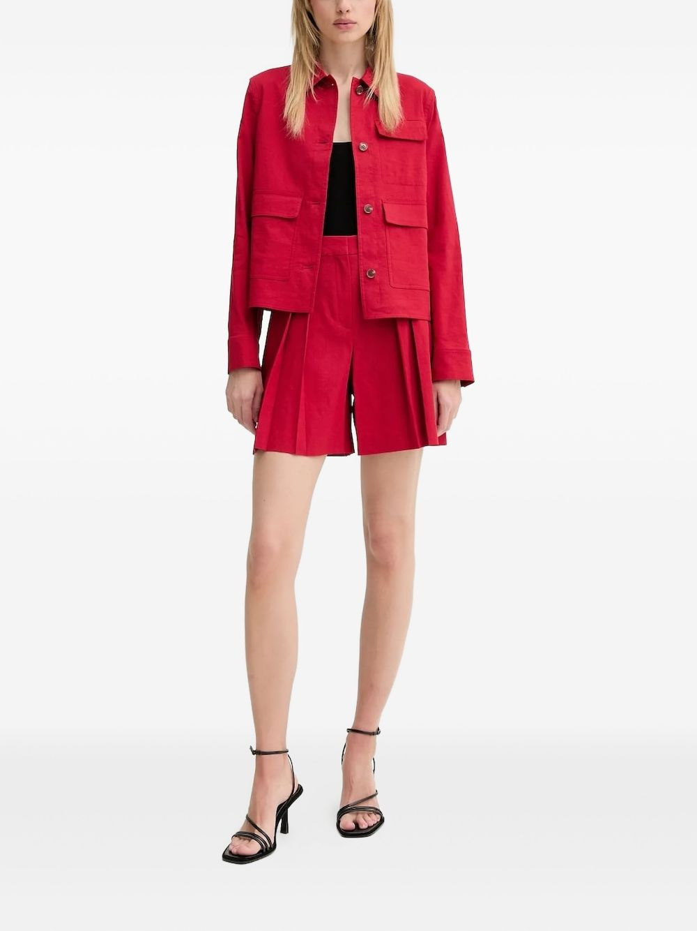 button-fastening flap-pocket jacket - 2