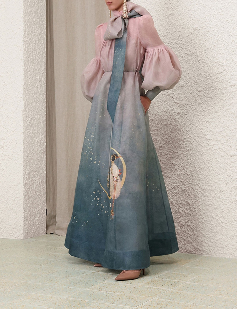 EDEN TIE NECK GOWN 3