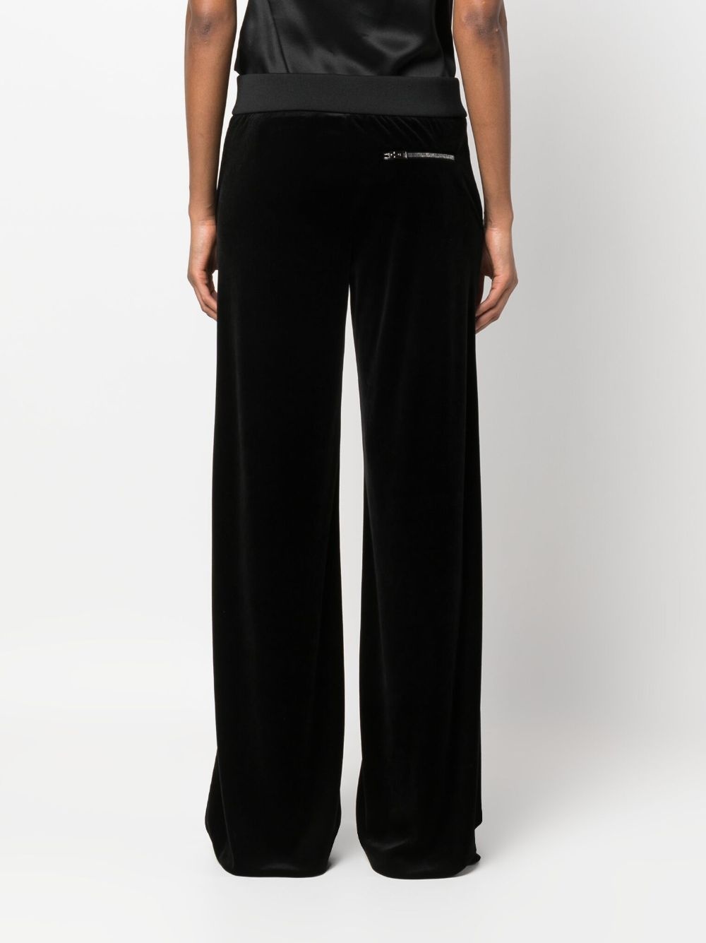 high-waisted wide-leg trousers - 4