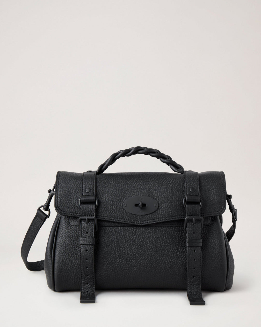 Alexa Black Heavy Grain Leather - 1