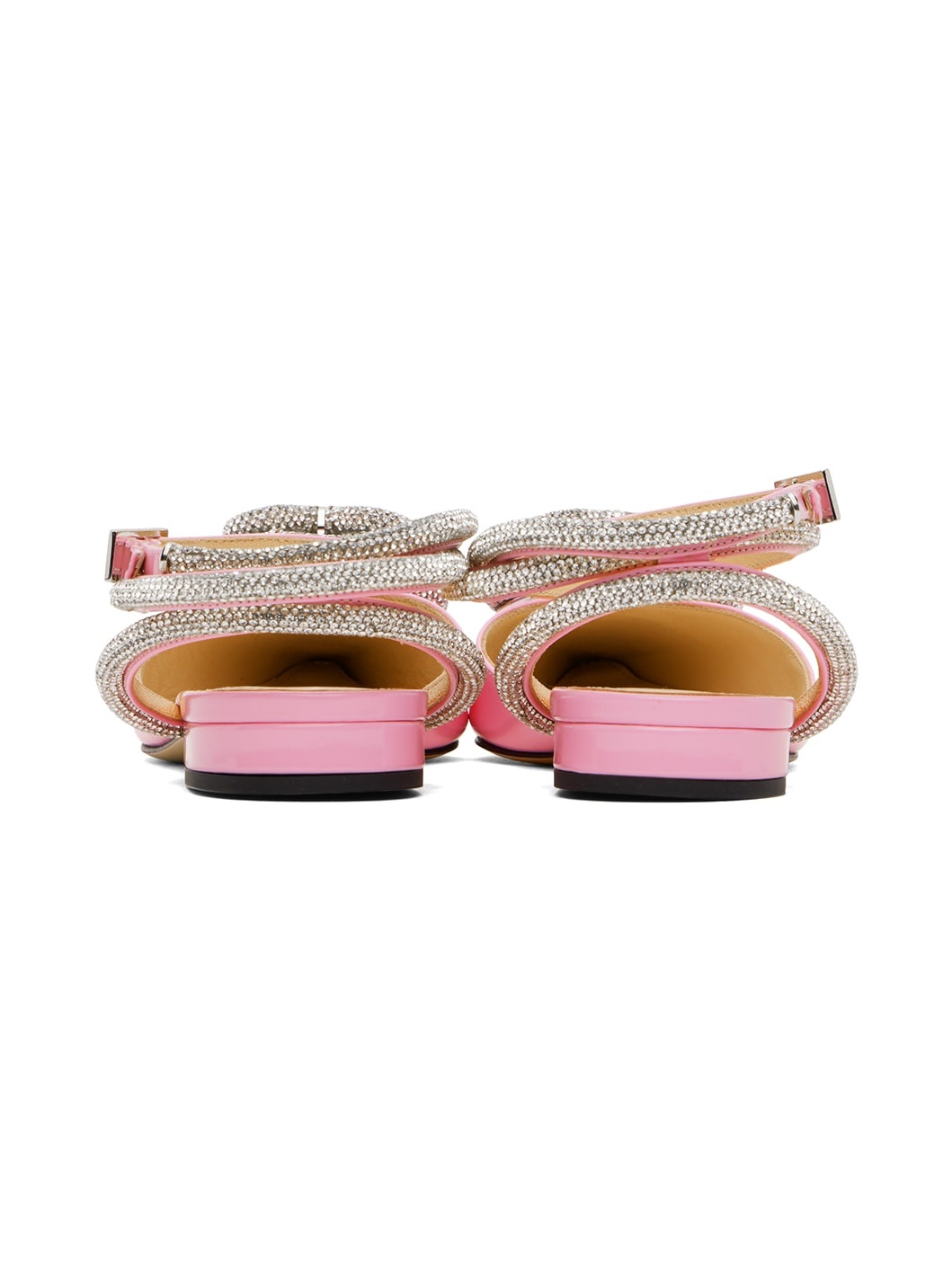 Pink Triple Heart Patent 15 Slippers - 2
