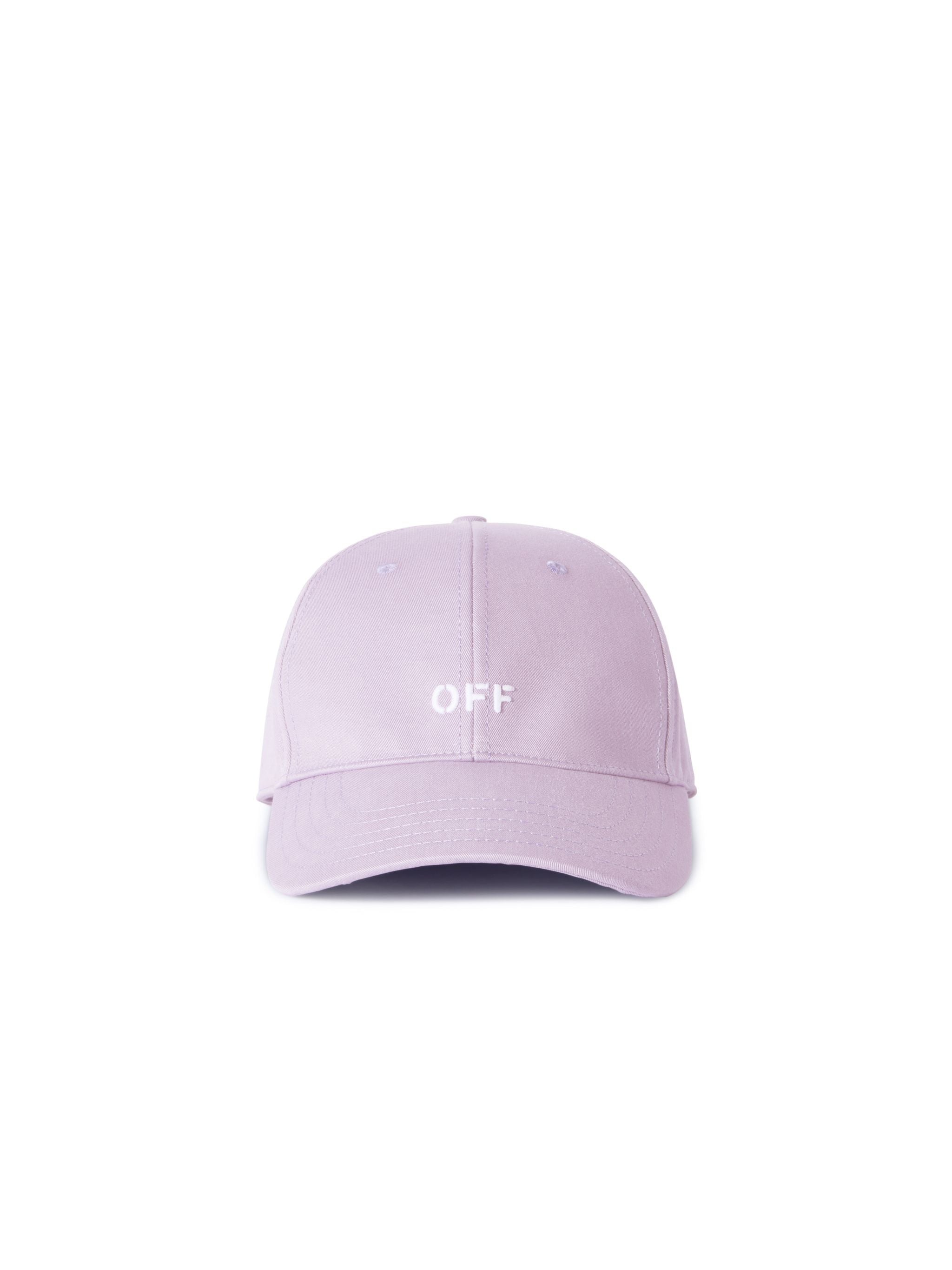 Drill Off Stamp Baseball Cap Lilac Whit - 1