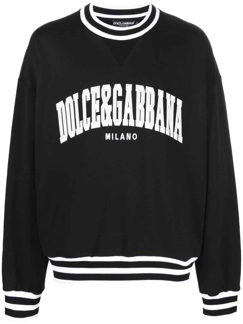 logo-appliqué varsity sweatshirt - 1