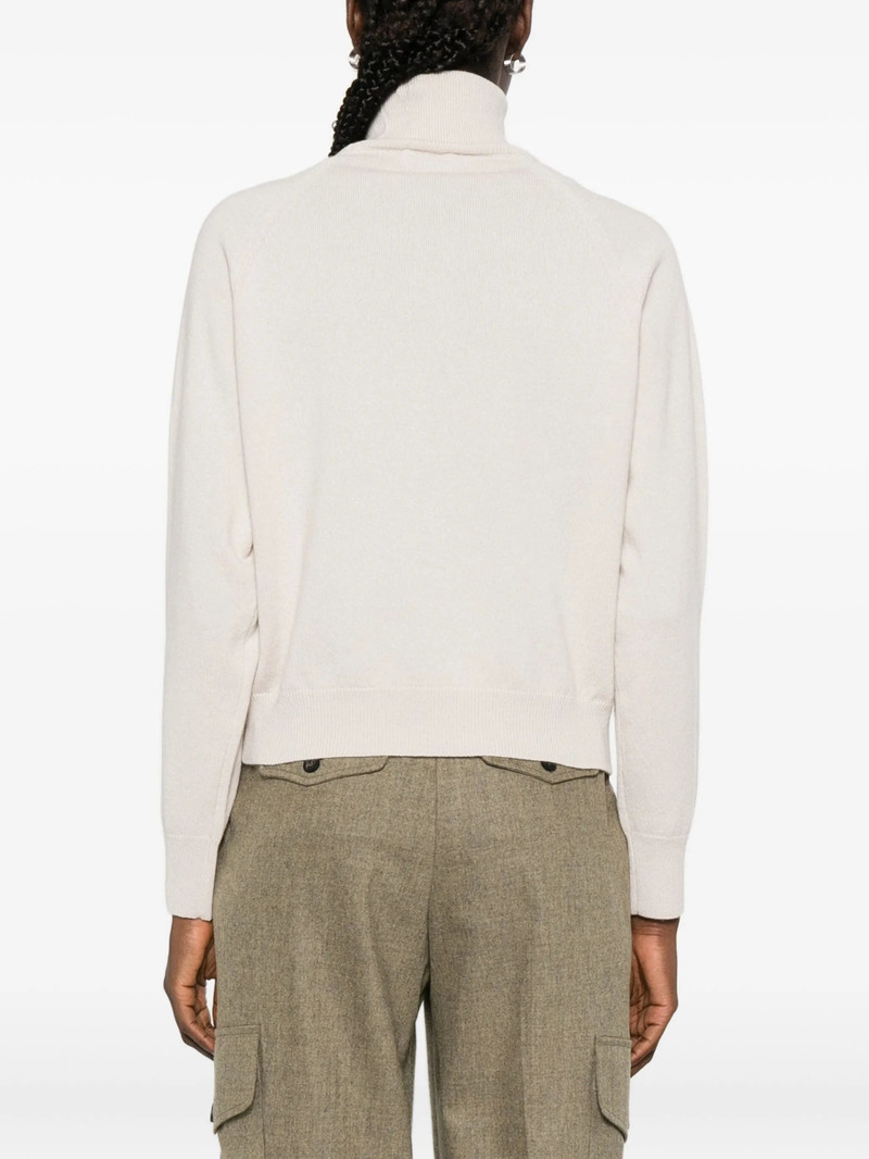 Peserico Diamond-pattern Turtleneck Sweater 3