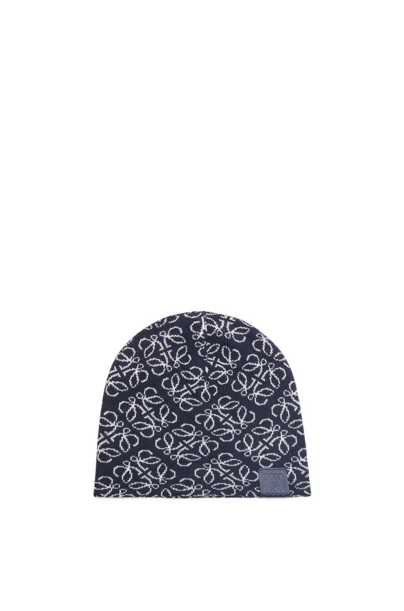 Loewe All-over Anagram beanie in wool outlook