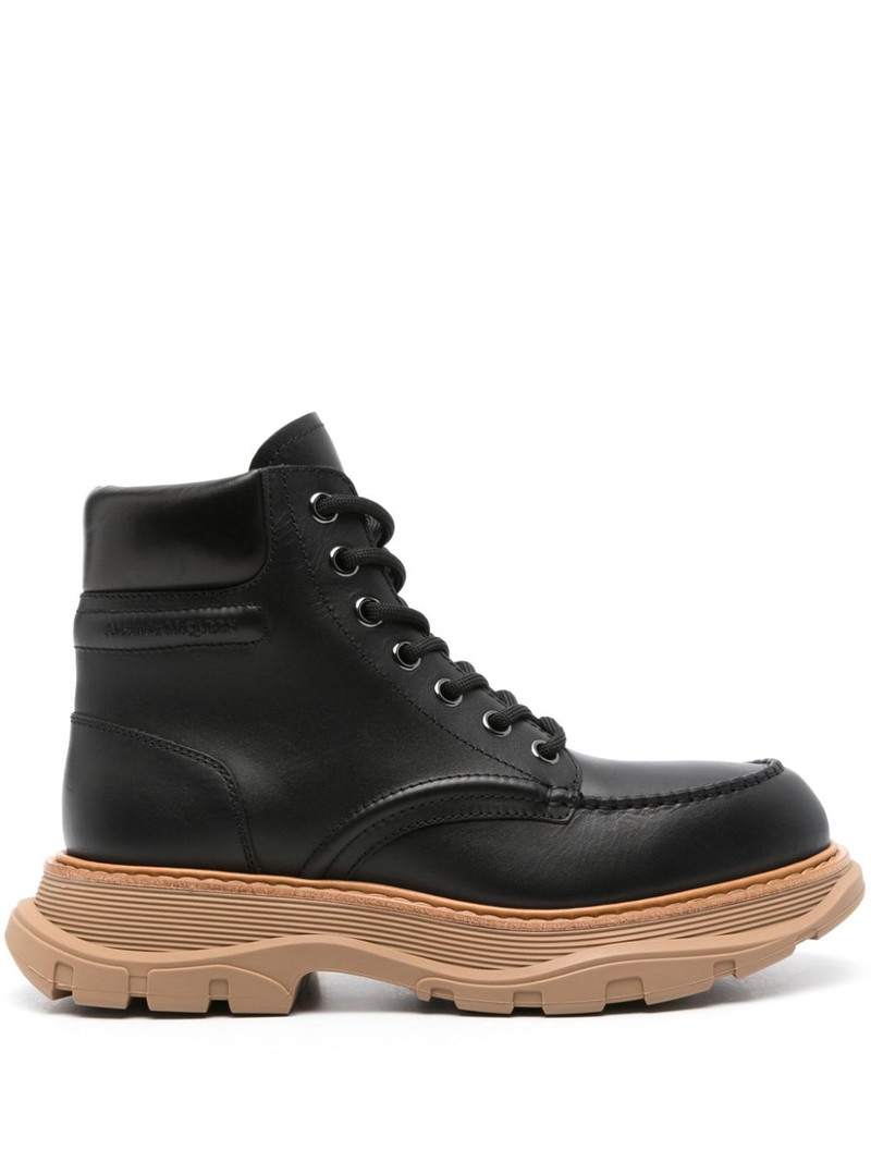 lace-up leather ankle boots 1