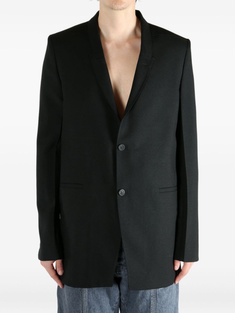 three-button back-strap jacket - 3