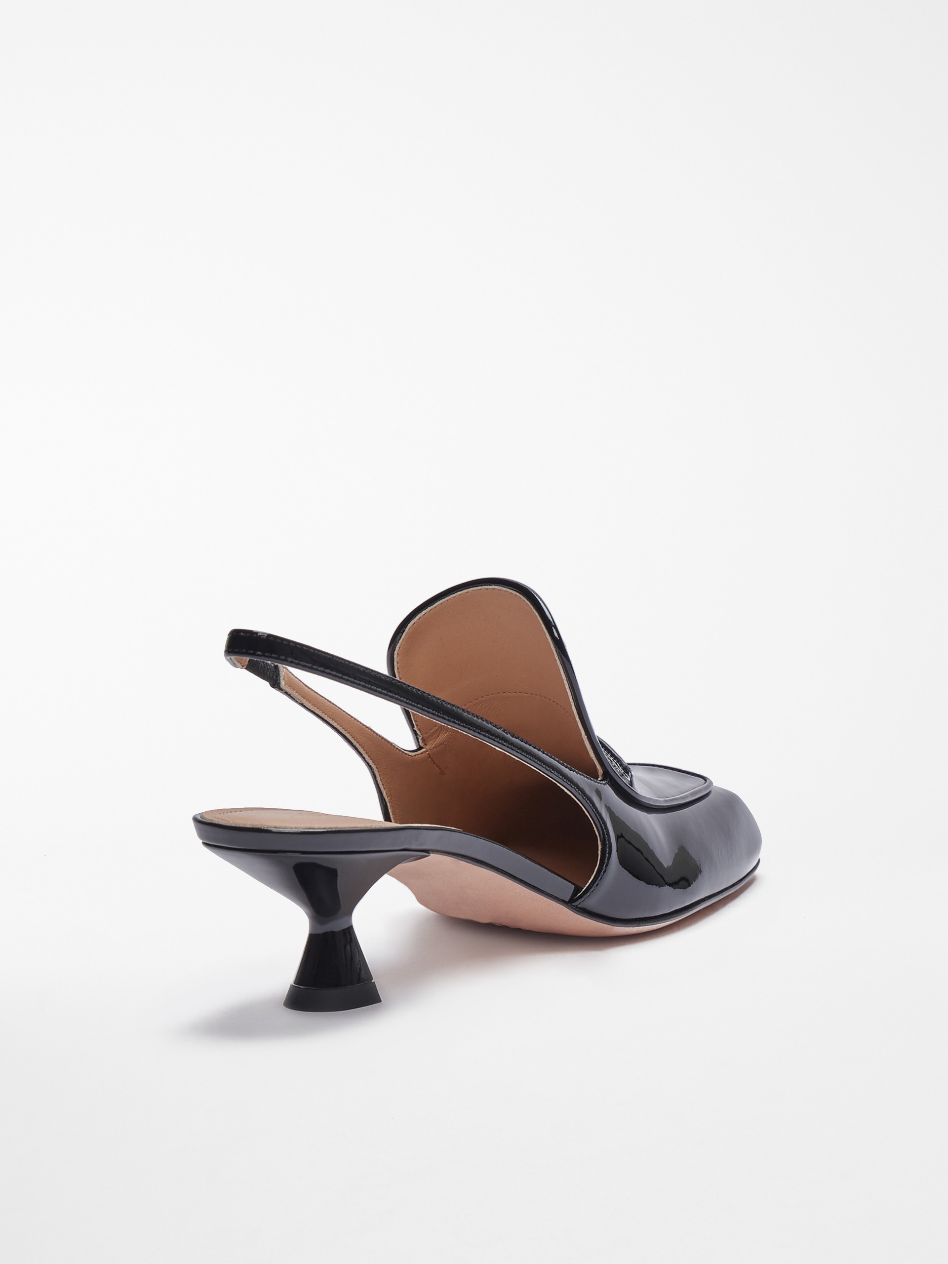 LAZZARO Patent-leather slingbacks - 3