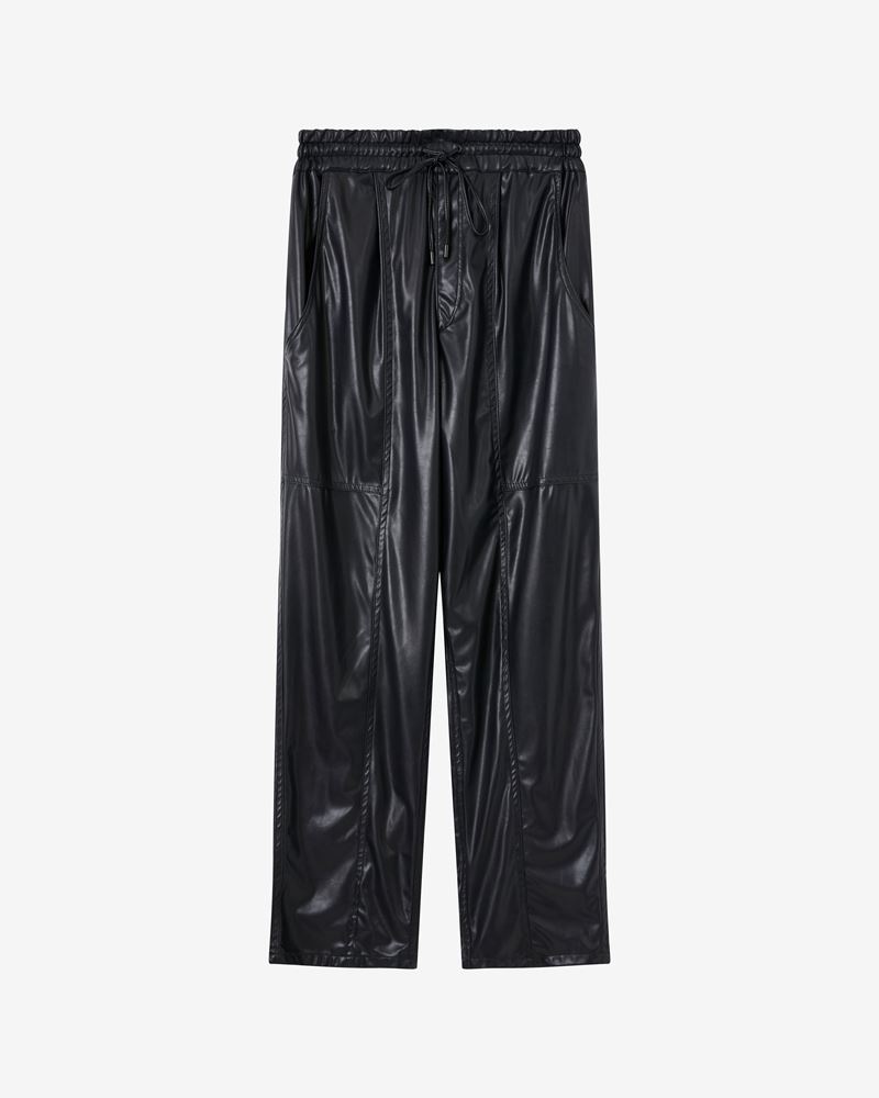 BRINA FAUX LEATHER PANTS - 1