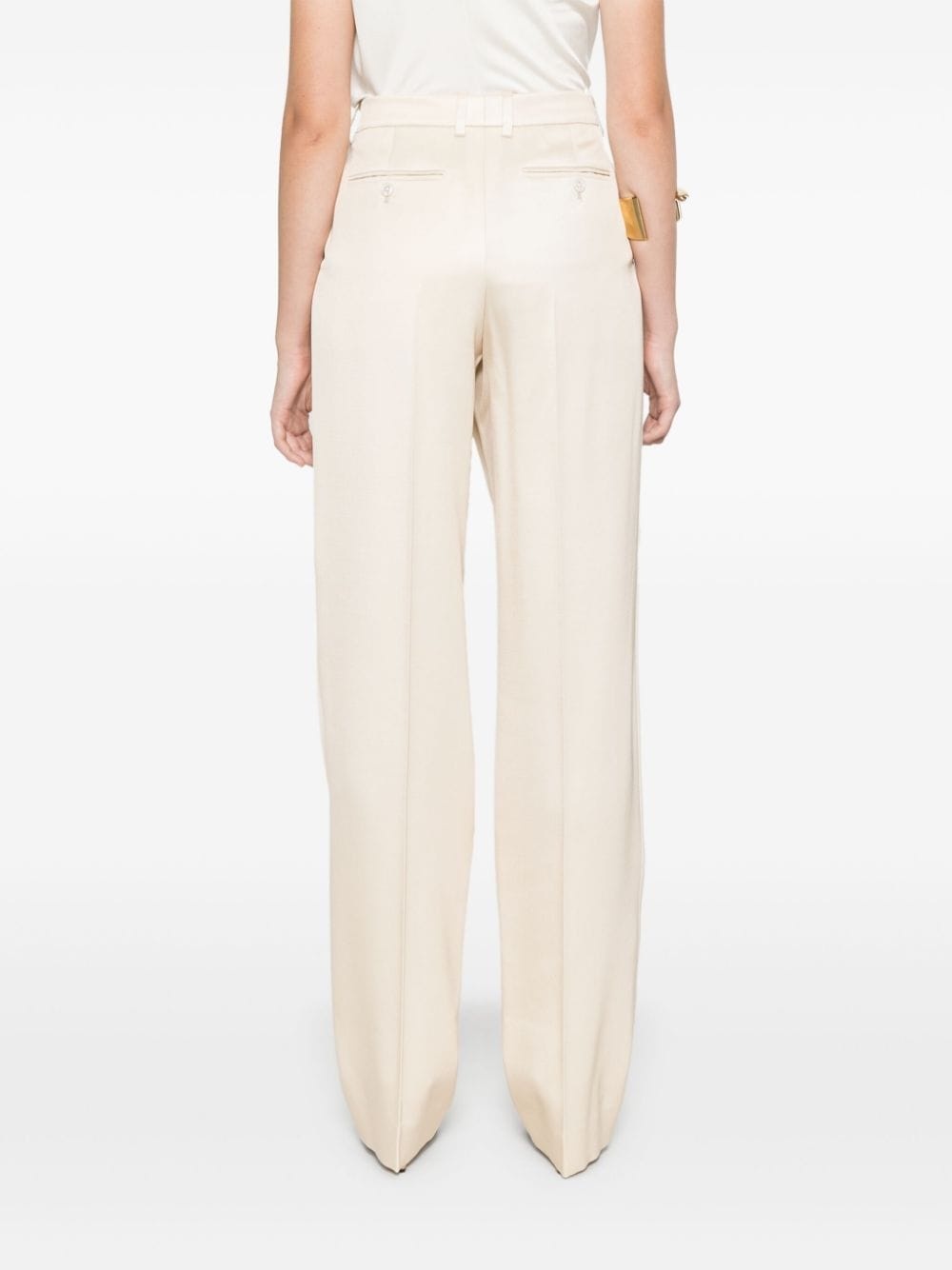 pleat-detail trousers - 4