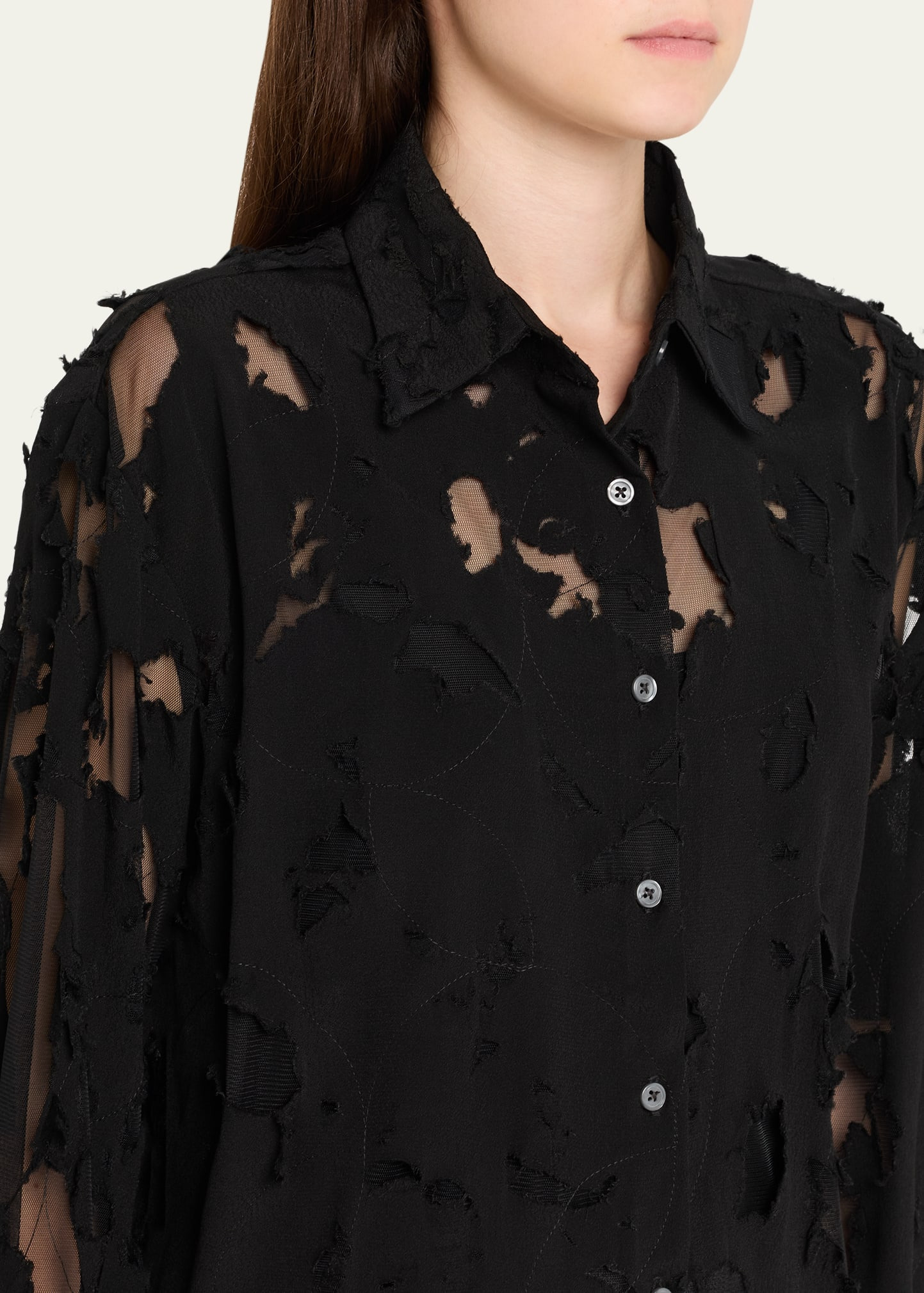 Destroyed Slim Shirt - 5