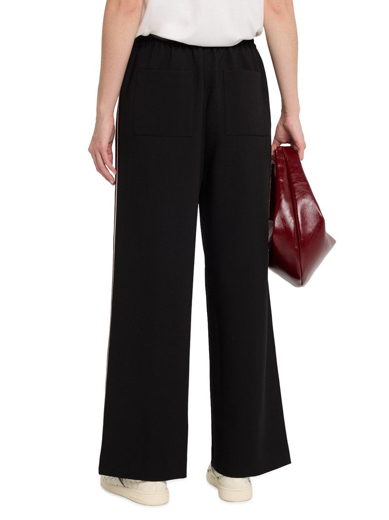 Women's Robyn Striped Wide-Leg Knit Pants - Black 4