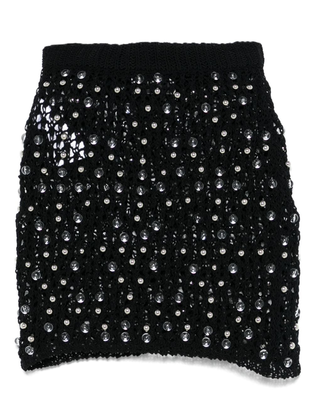 beaded knitted mini skirt - 2