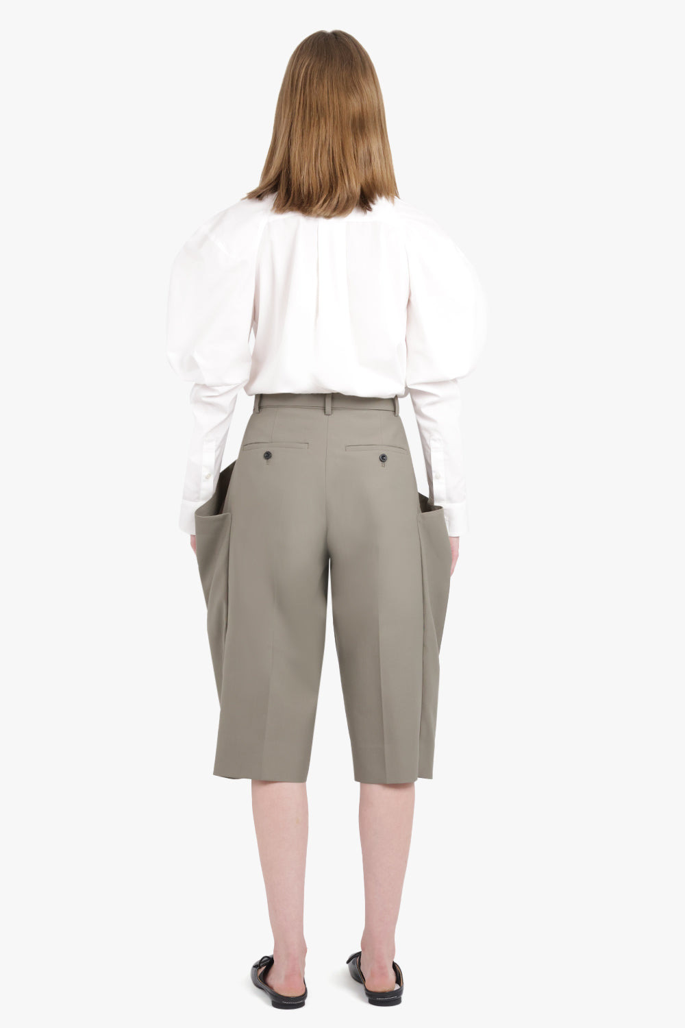 L/S SHIRT WITH BALLOON SLEEVE DETAIL | OFF WHITE - 5
