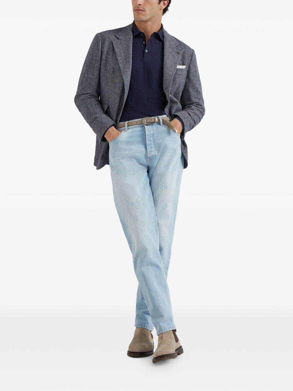 cotton polo sweater - 2