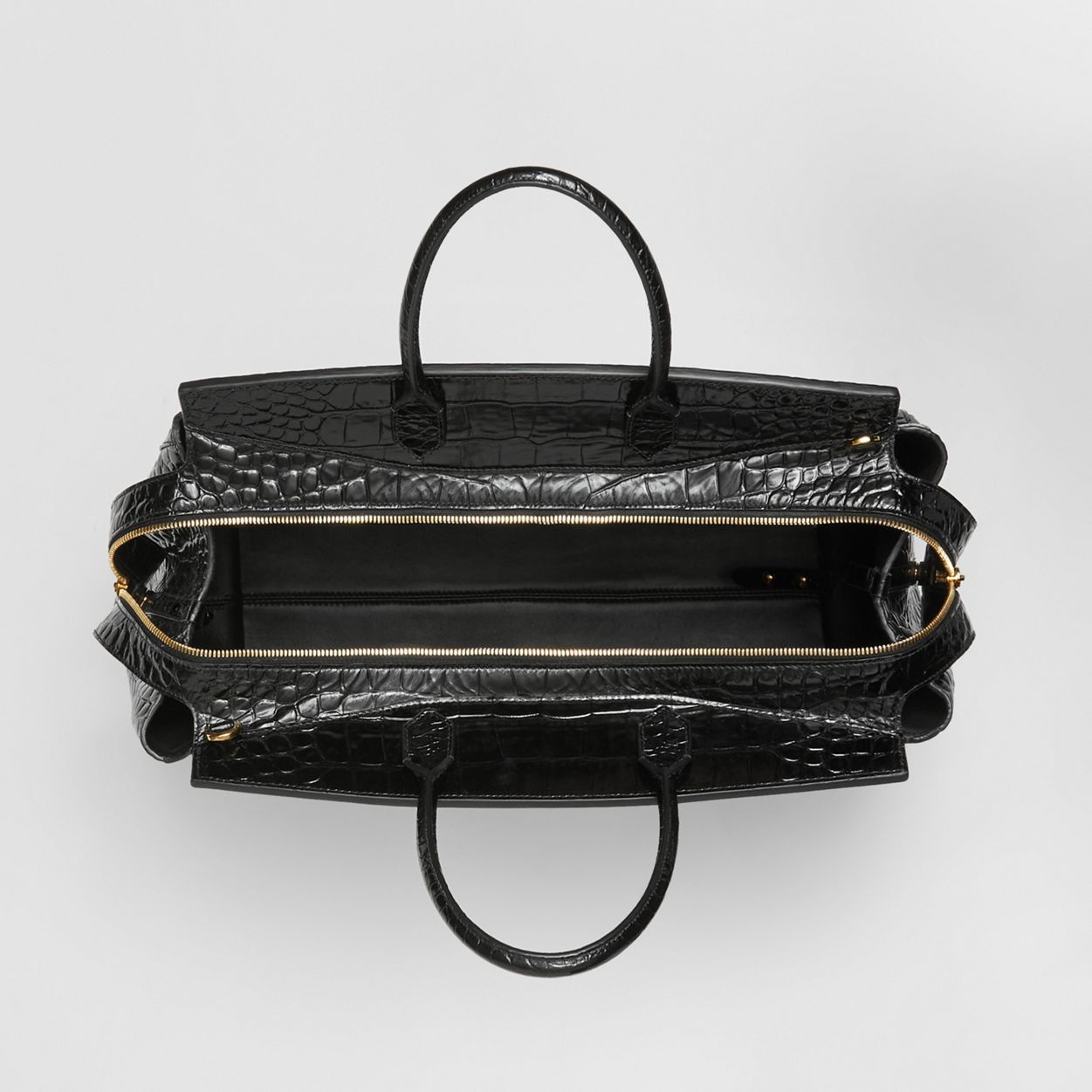 Embossed Leather Large Catherine Bag - 4