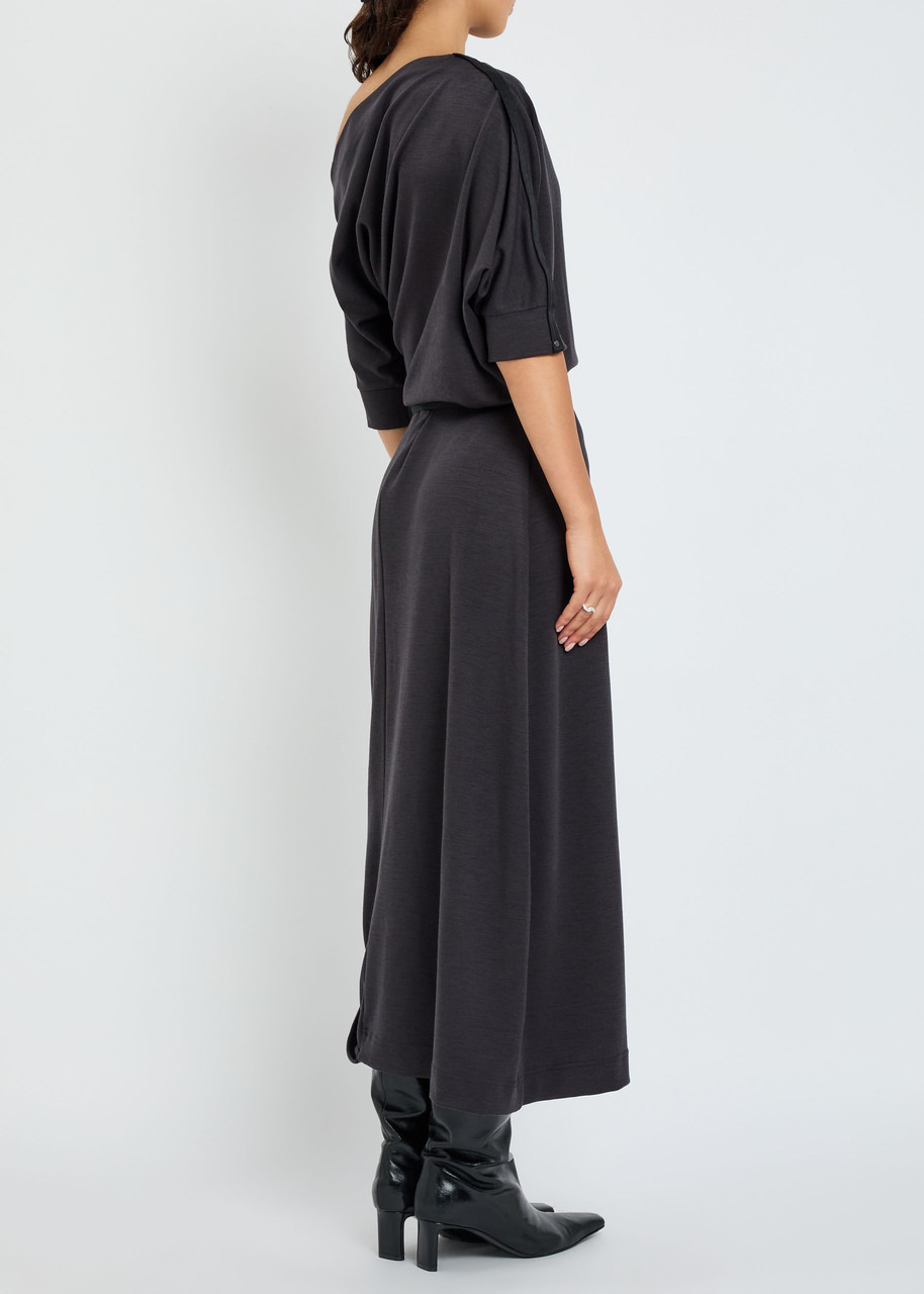 Lemaire Twisted Belted Jersey Midi Dress - 3