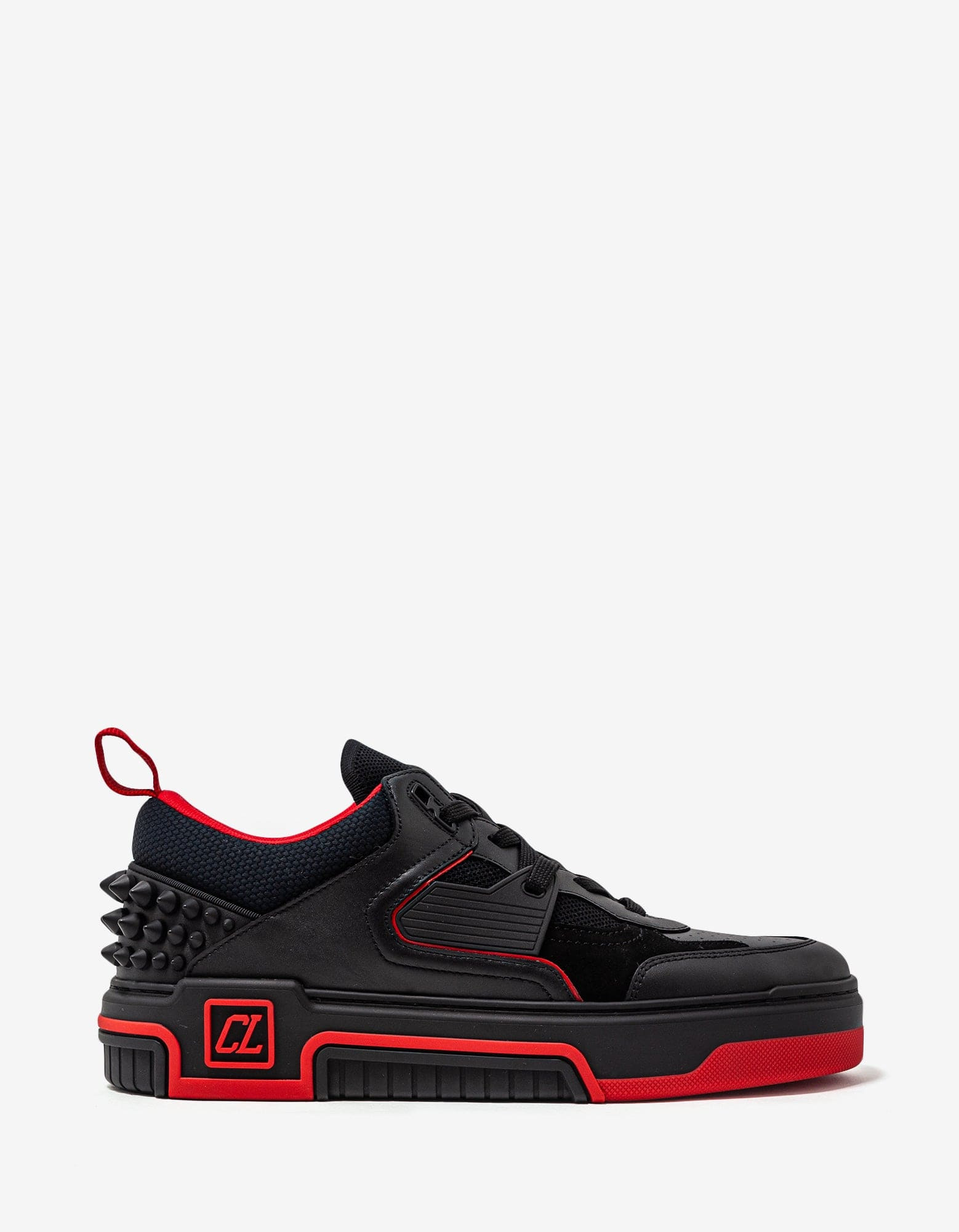 Christian Louboutin Astroloubi Black & Red Trainers - 2