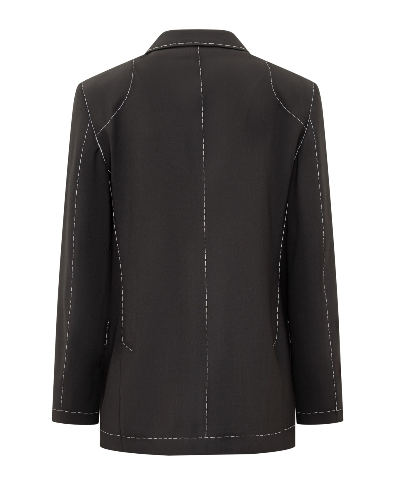 Body Stitch Tuxedo Jacket - 2