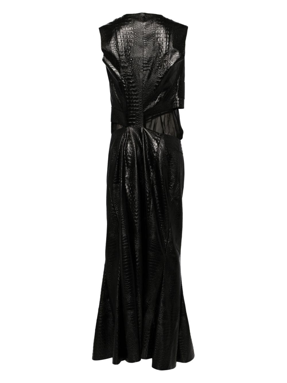 artificial leather day dress - 2