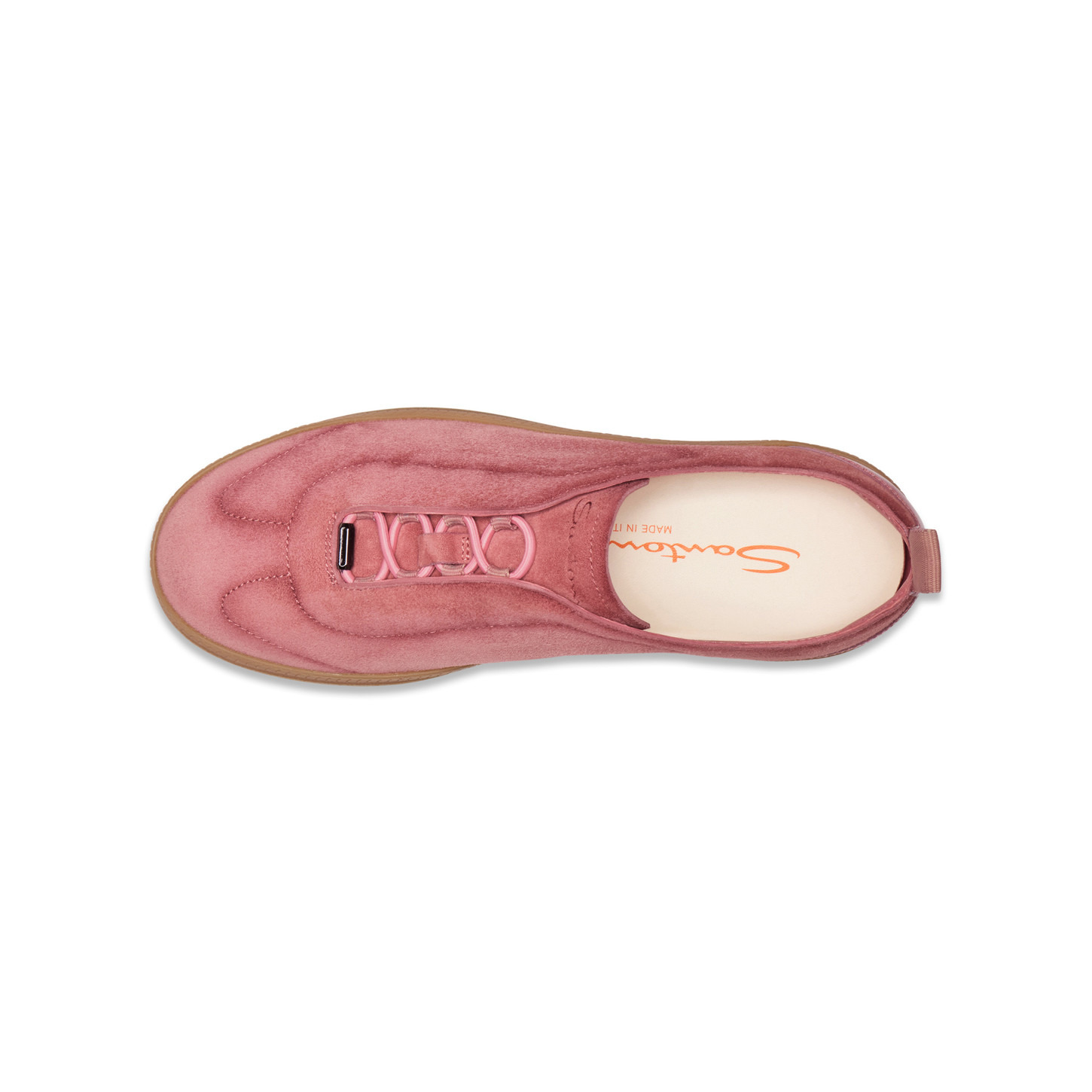 Women's pink suede sneaker - 4