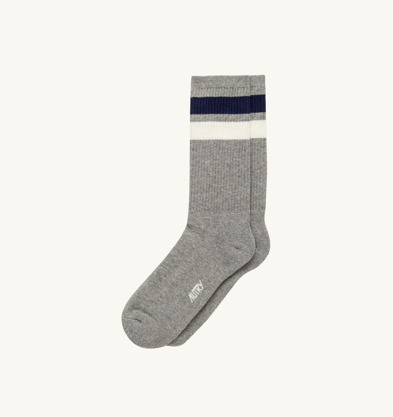 UNISEX STRIPED JACQUARD LOGO SOCK 1