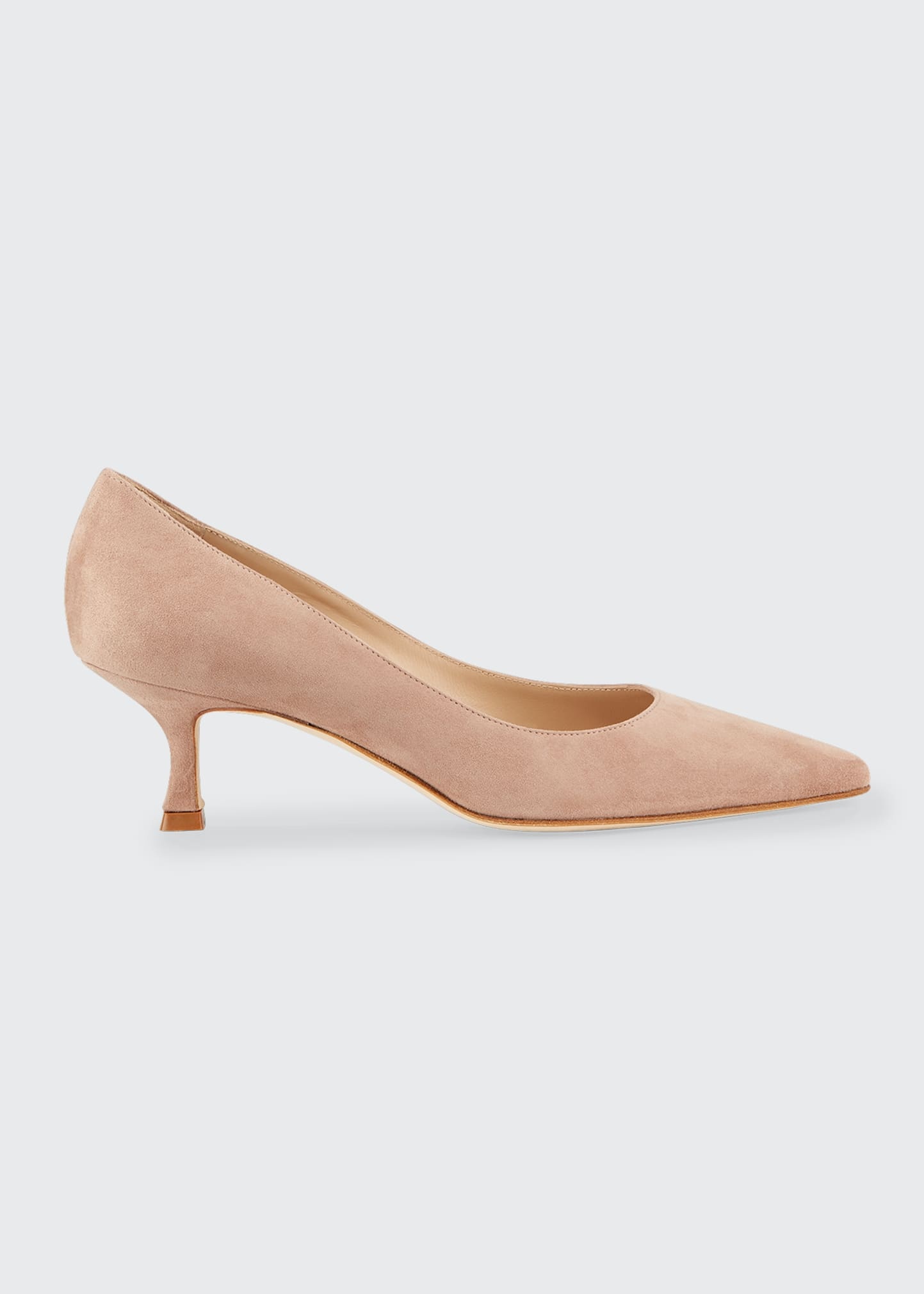 Srila Suede Low-Heel Pump - 1