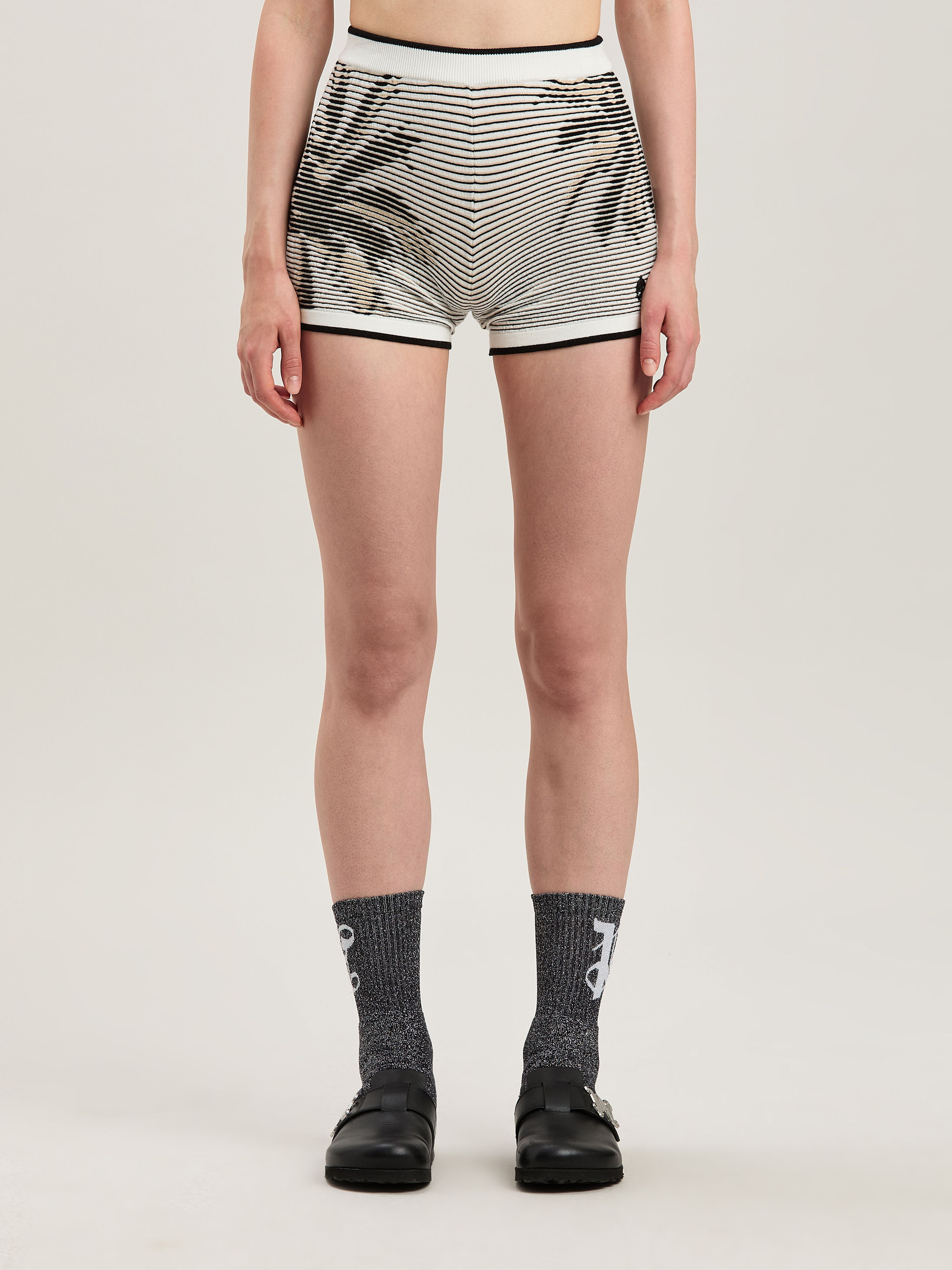 Palms jacquared knit shorts - 3