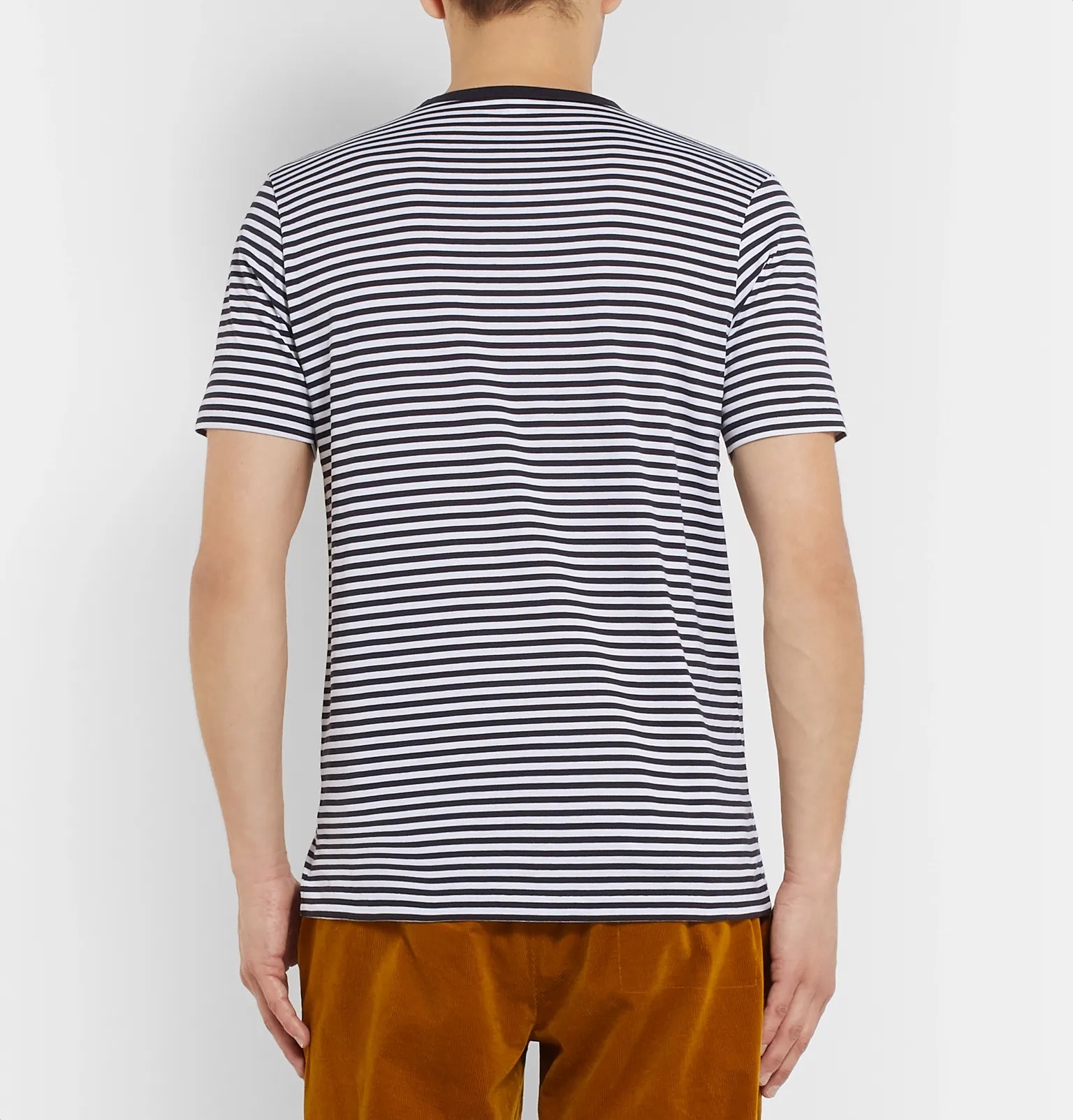 Striped Cotton-Jersey T-Shirt - 5