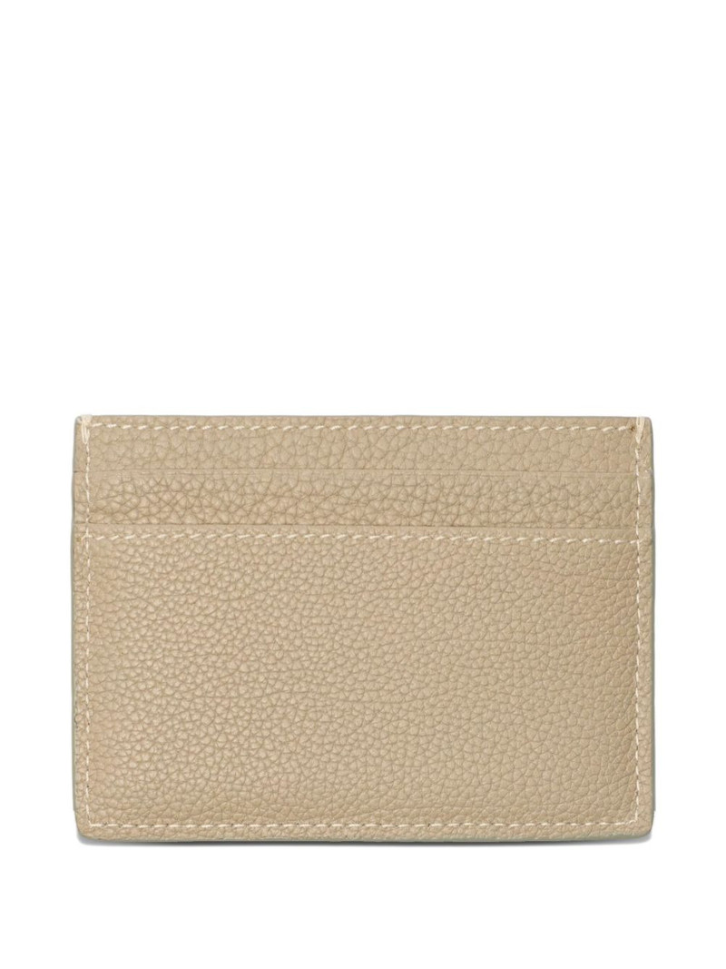 Burberry logo-plaque leather card holder outlook