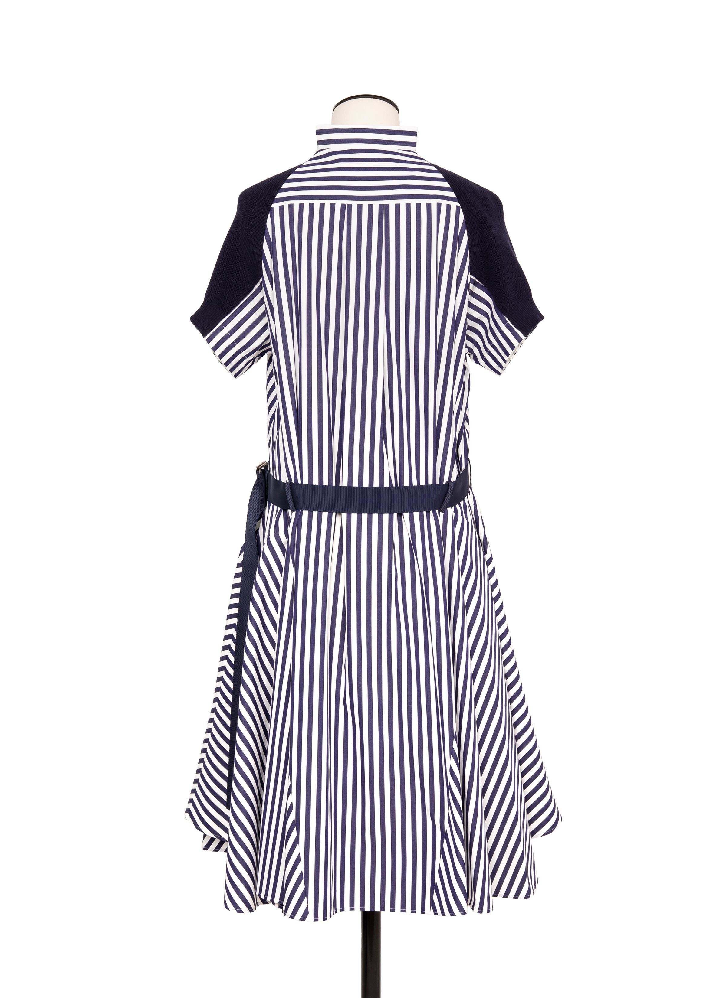 Cotton Knit x Cotton Poplin Dress - 4