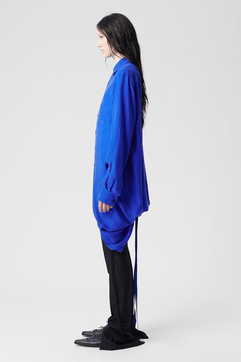 Ann Demeulemeester Gabi Long Draped Shirt outlook