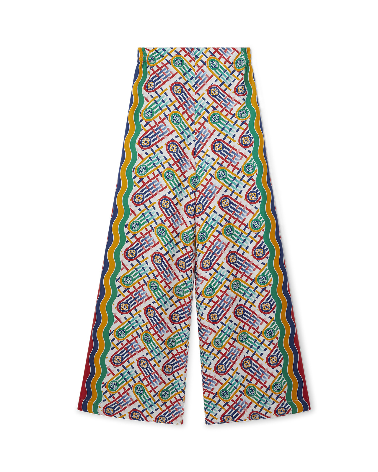 Printed Wide Leg Trousers - 2