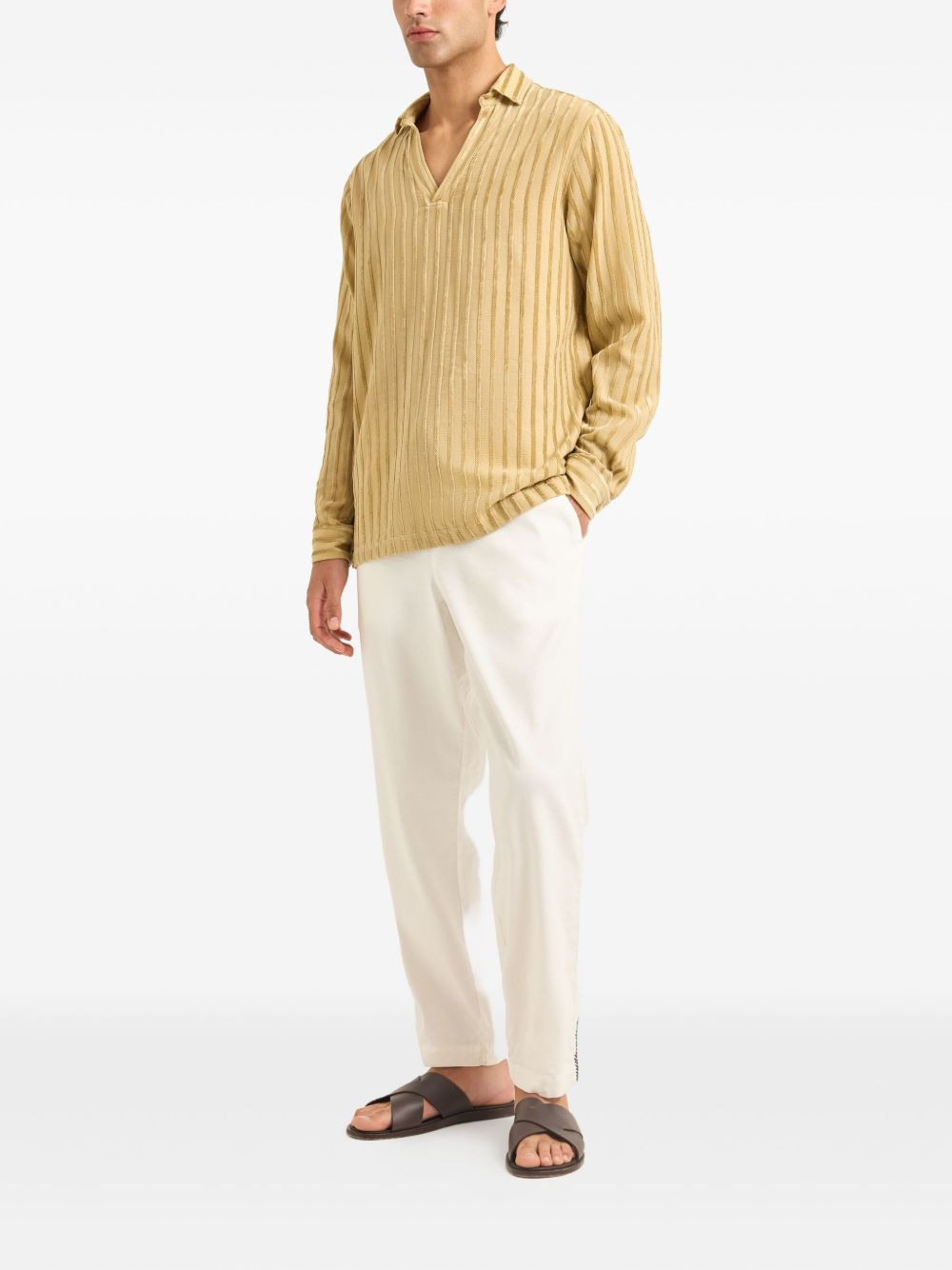 Ridley tonal-stripe chenille shirt - 2