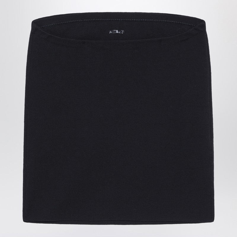 Miu Miu Blue Cotton Top With Logo Women - 2