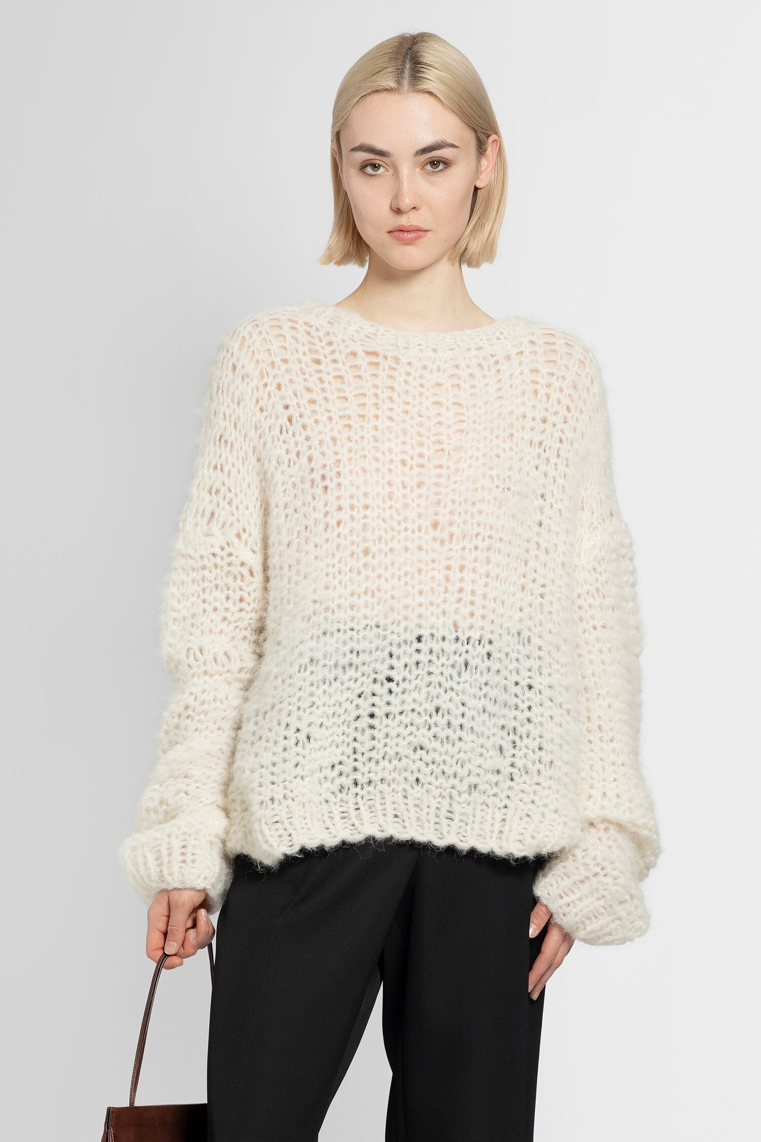 THE ROW WOMAN OFF-WHITE KNITWEAR - 1