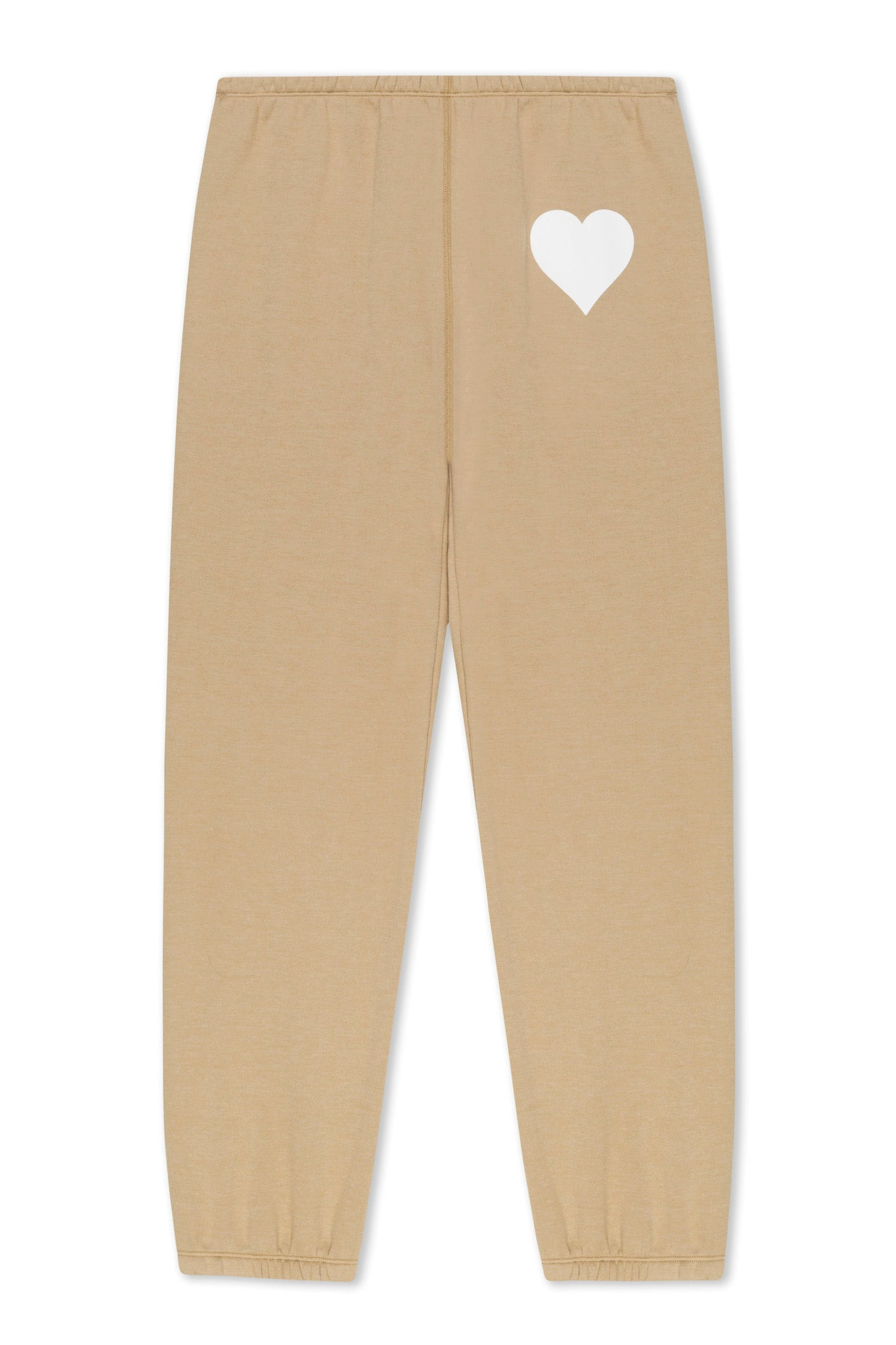 KHAKI HEART SWEATPANTS - 4