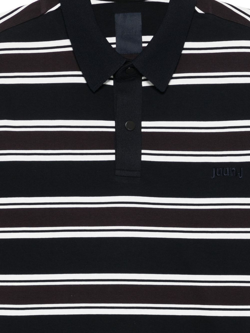 striped long-sleeve polo shirt 3