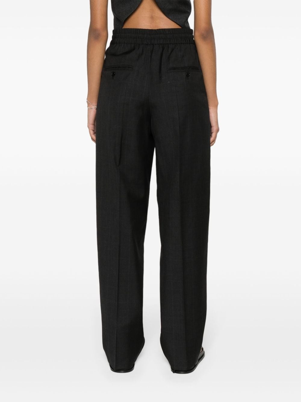 Liska checked straight-leg trousers - 4